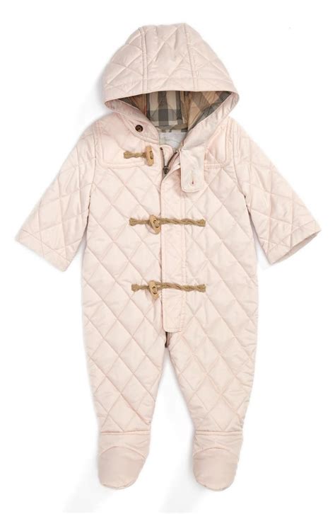 body burberry neonato|burberry snowsuit baby girl.